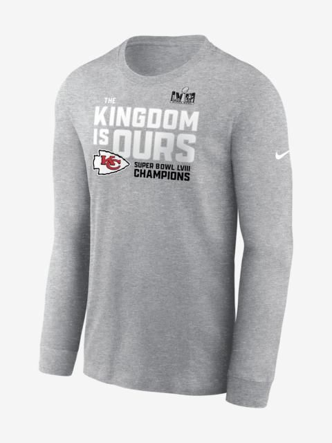 Kansas City Chiefs Super Bowl LVIII Champions Local Nike Men's NFL Long-Sleeve T-Shirt