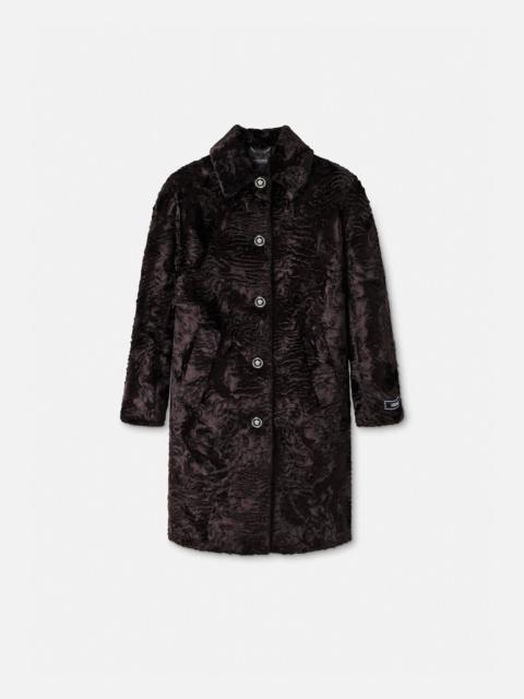 VERSACE Faux-Fur Coat