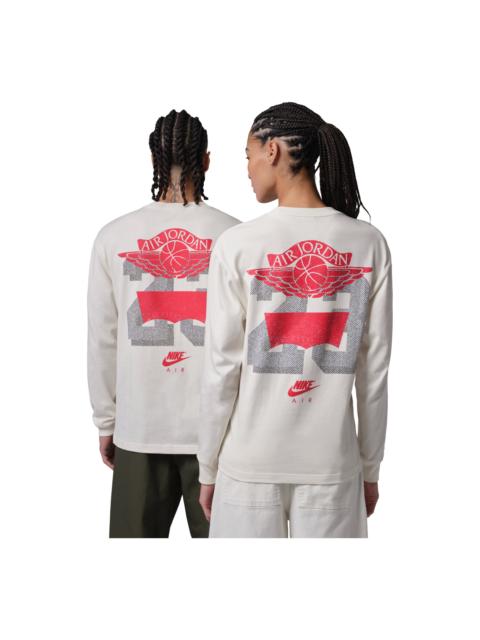 Jordan Air Jordan x Levi's Long Sleeve T-Shirt 'Beige Red Grey' IM6731-110