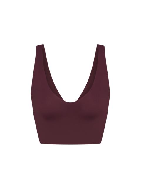 Nike Nike x SKIMS Women's Matte V-Neck Bra Top Currant