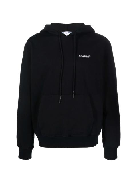 Off-White Helvetica Slim Hoodie "Black" OMBB097C99FLE0071001