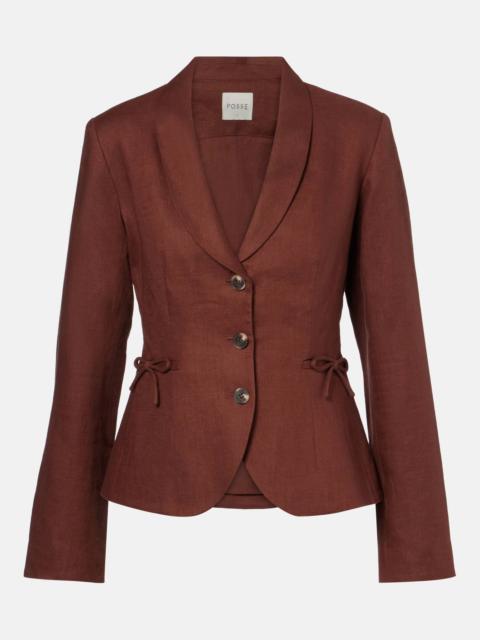 POSSE Sabine linen blazer