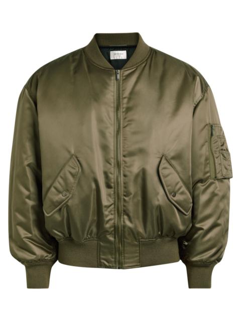 SAINT LAURENT Saint Laurent Padded Satin Bomber Jacket