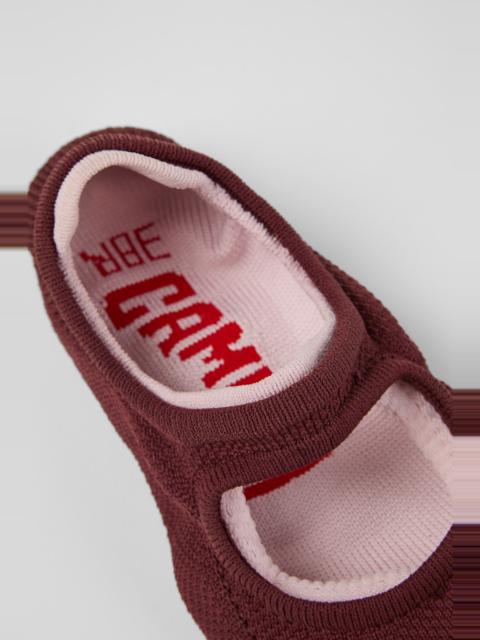 CAMPER Right Niko Uppers Burgundy and pink uppers (x2) for your right and left shoes.