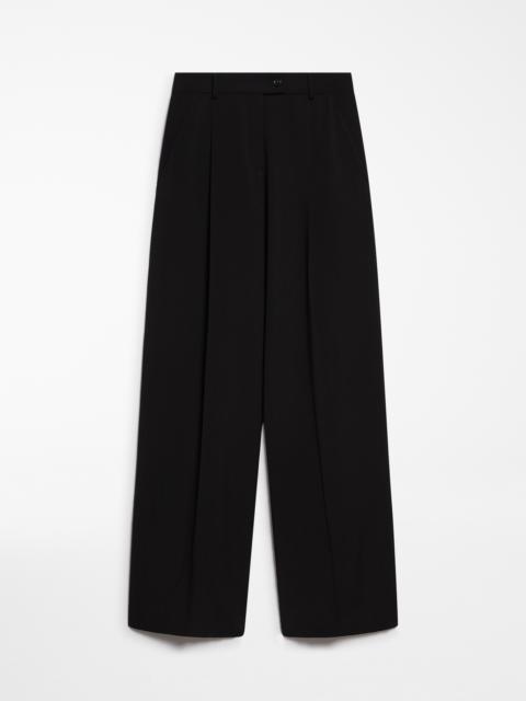 Oversized stretch wool trousers