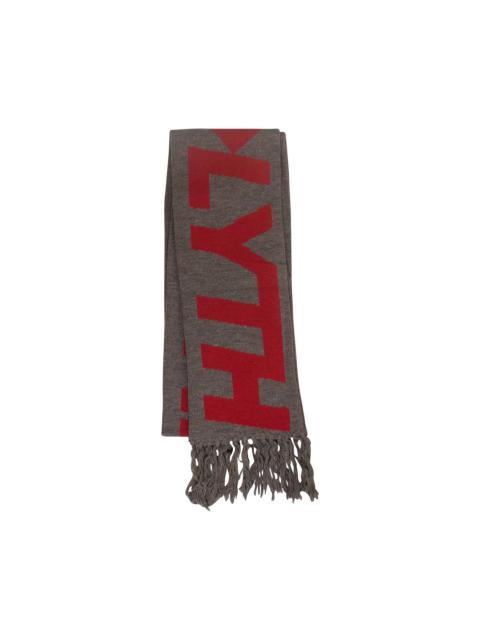 A-COLD-WALL* A-Cold-Wall* Intarsia Fringed Scarf 'Grey/Red'