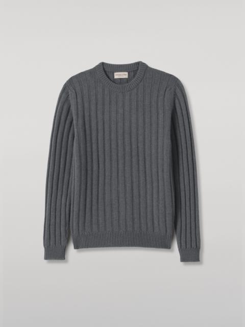 Johnstons of Elgin Peel Mid Grey Cashmere Jumper