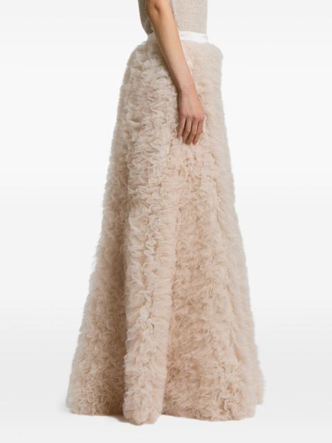 PESERICO ruffled maxi skirt