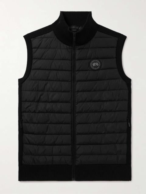 Canada Goose HyBridge Slim-Fit Merino Wool and Quilted Nylon Down Gilet