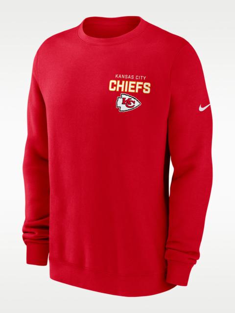 Nike Kansas City Chiefs Draw Block Club Men's Nike NFL Pullover Crew