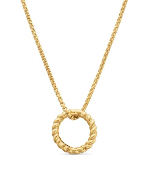 DAVID YURMAN Women's Cable Amulet Holder in 18K Yellow Gold, 12.8mm - Gold