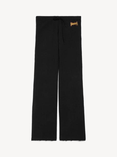 BALENCIAGA Women's Balenciaga Sacré Coeur Low Waist Sweatpants in Black