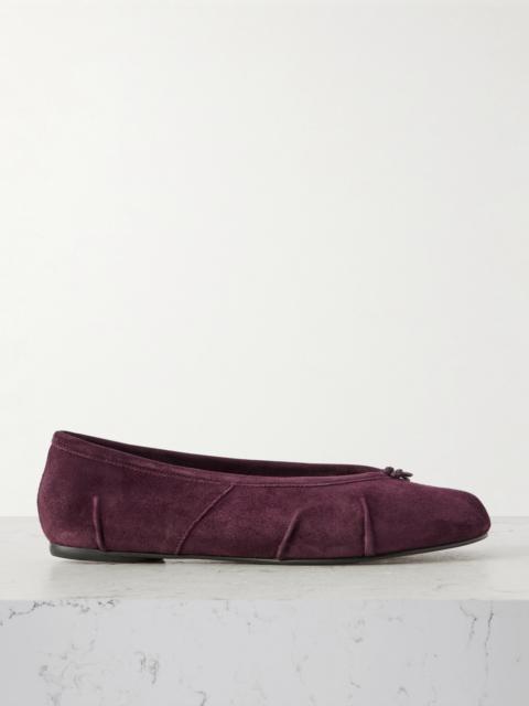Maison Margiela Tabi Split-toe Suede Ballet Flats