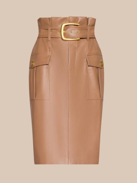 L'AGENCE Kaelis Vegan Leather Skirt