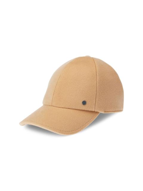 MAISON MICHEL Tiger logo-plaque felt cap