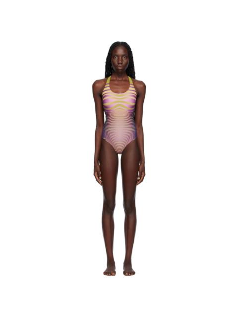 Jean Paul Gaultier stripe-print swimsuit