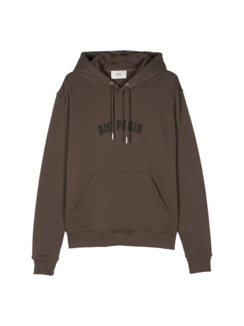 logo-embroidered hoodie