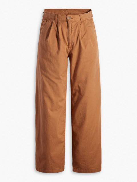 Levi's HIGH RISE PLEATED BAGGY TROUSER PANTS