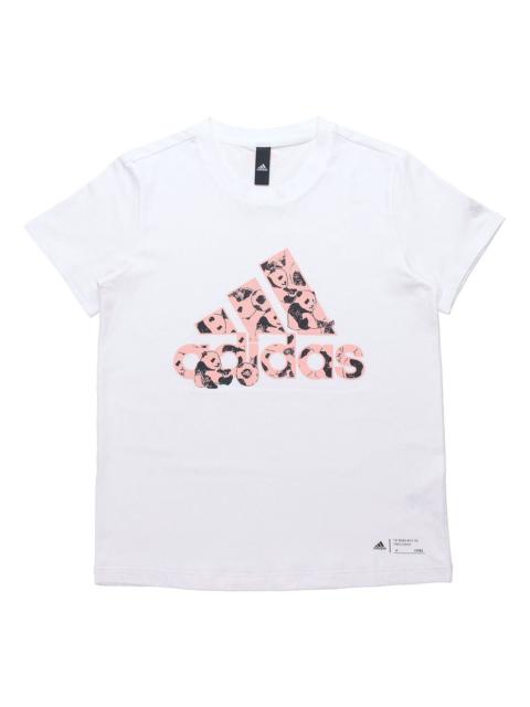 adidas (WMNS) adidas China T-Shirt 'White Pink' H58191