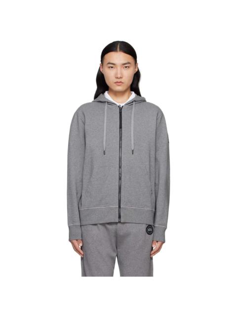 Canada Goose Gray 'Black Label' Huron Full Zip Hoodie