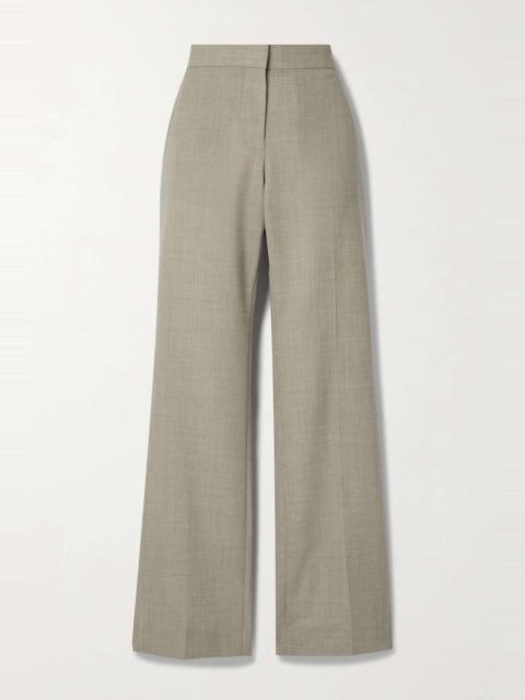 Barrie wide-leg wool-crepe pants