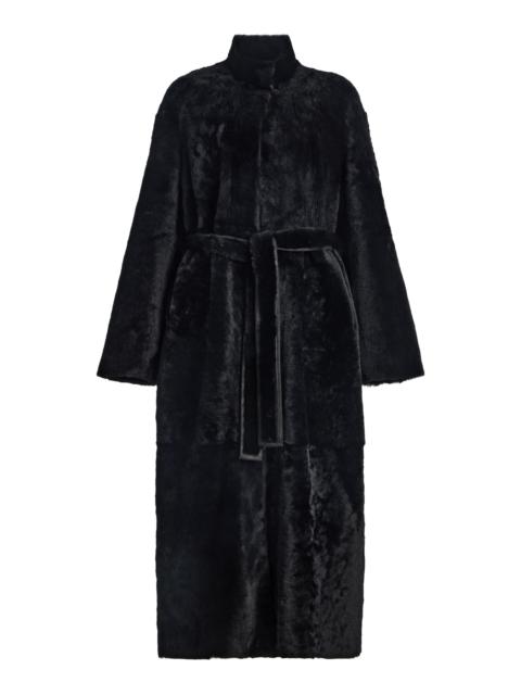 NOUR HAMMOUR Grace Leather Coat