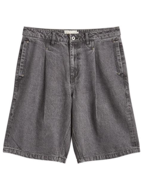 Dime Dime Pleated Denim Shorts