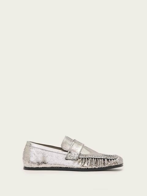 ALLSAINTS JULIE STUDDED LEATHER LOAFERS