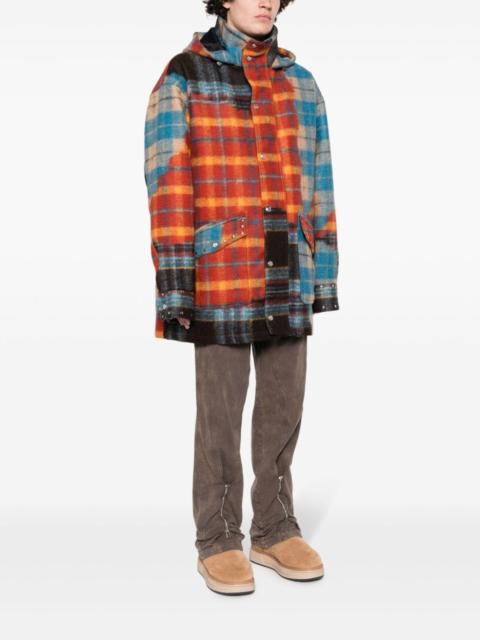 BLUEMARBLE colour-block plaid coat