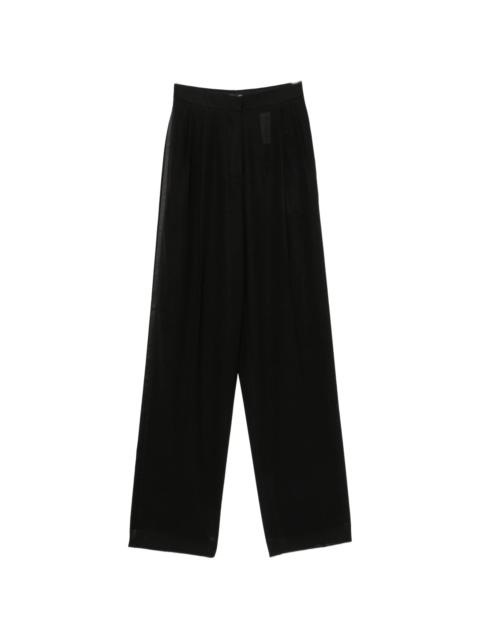 TOM FORD Tom Ford Satin-trimmed Pleated Trousers