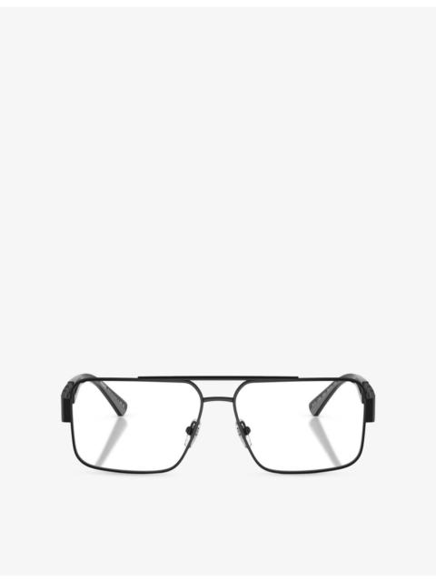 VERSACE VE1308 Square-Frame Metal Optical Glasses