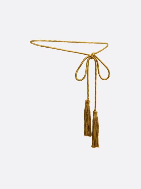 Alessandra Rich TORCHON BELT WITH TASSELS