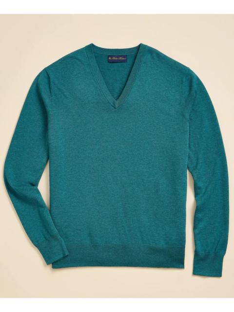 Brooks Brothers Supima® Cotton V-Neck Sweater