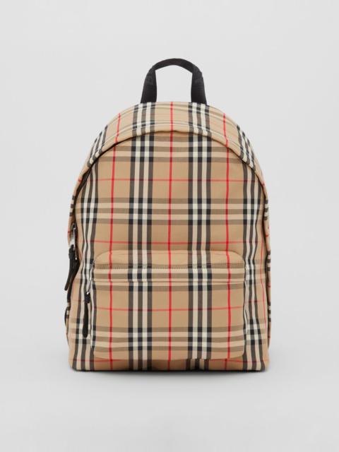 Burberry Vintage Check Nylon Backpack
