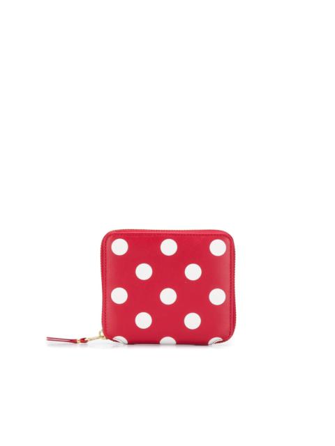 Comme Des Garçons polka-dot compact wallet