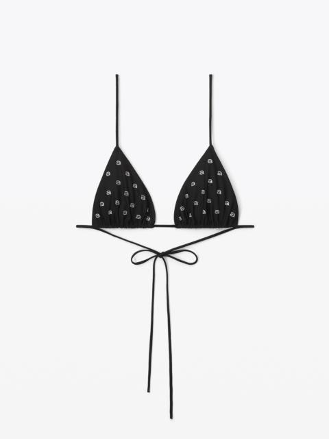 Alexander Wang HOTFIX STRING BIKINI TOP IN CONTOUR SWIM