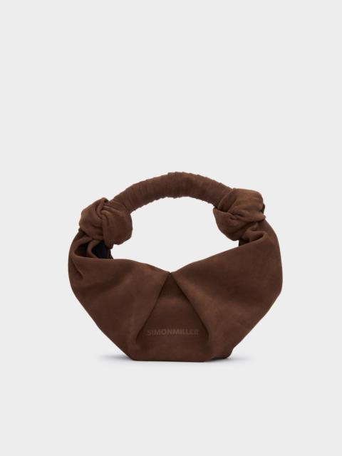 SIMONMILLER Suede Lopsy Bag In Chocolate
