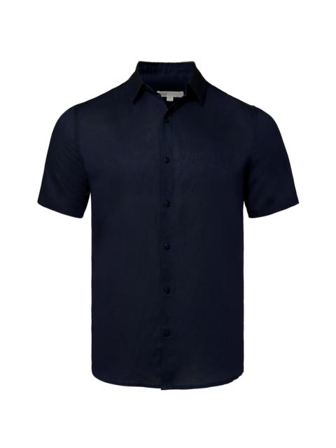 onia Men's Jack Air Linen Short-Sleeve Shirt - Deep Navy