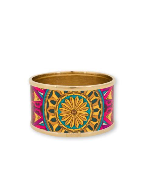 Moschino geometric-print bangle bracelet