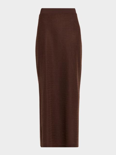 SIMKHAI Nicky Knit Midi Skirt