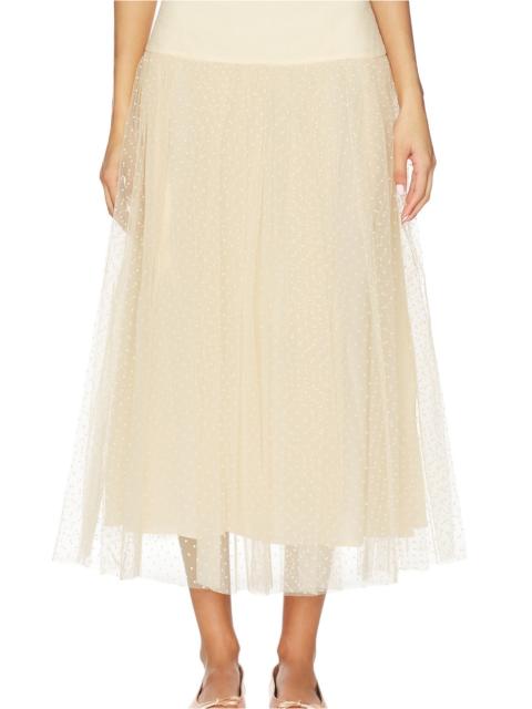 Zimmermann Tulle Dot Midi Skirt
