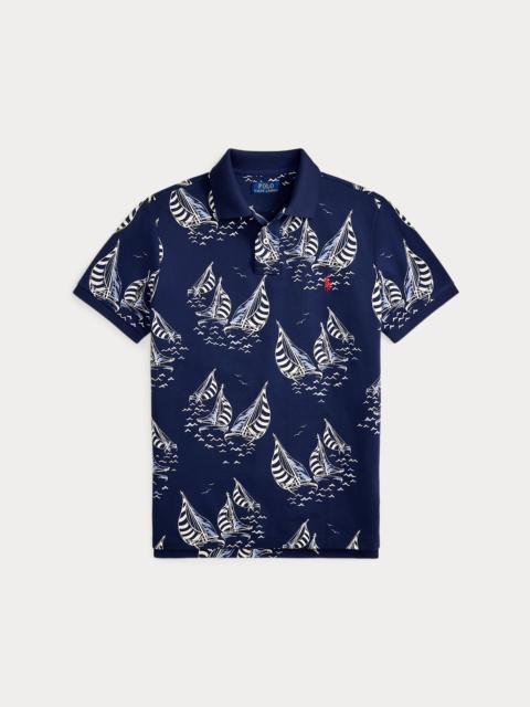 Polo Ralph Lauren Custom Slim Fit Sailboat Mesh Polo Shirt