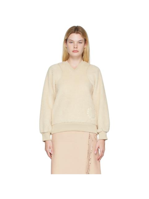 Stella McCartney Beige V-Neck Sweater
