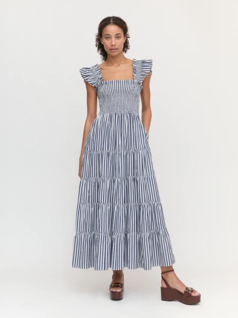 Hill House Home The Ellie Maxi Nap Dress - Navy Stripe