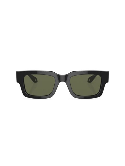 rectangle-frame tinted-lenses sunglasses