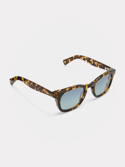 Garrett Leight Men's Kinny x Sun Keyhole Bridge Square Sunglasses