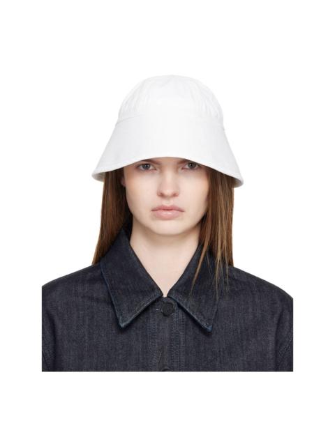 Jil Sander Off-White Linen Bucket Hat