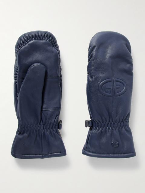 GOLDBERGH Hilja Logo-embossed Padded Leather Mittens