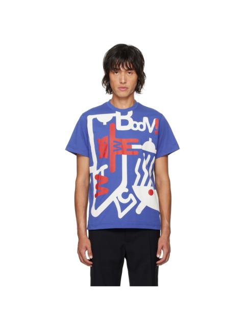 Walter Van Beirendonck Blue Loving An Alien T-shirt