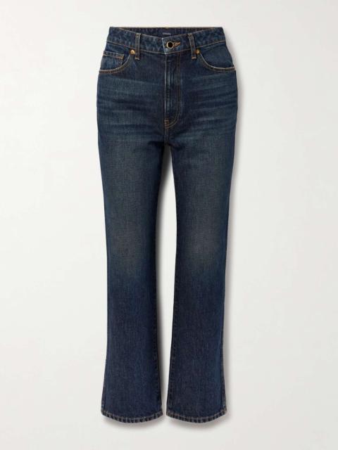 Abigail high-rise straight-leg jeans Dark denim